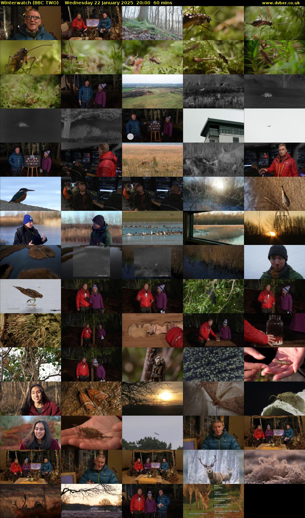 Winterwatch (BBC TWO) Wednesday 22 January 2025 20:00 - 21:00