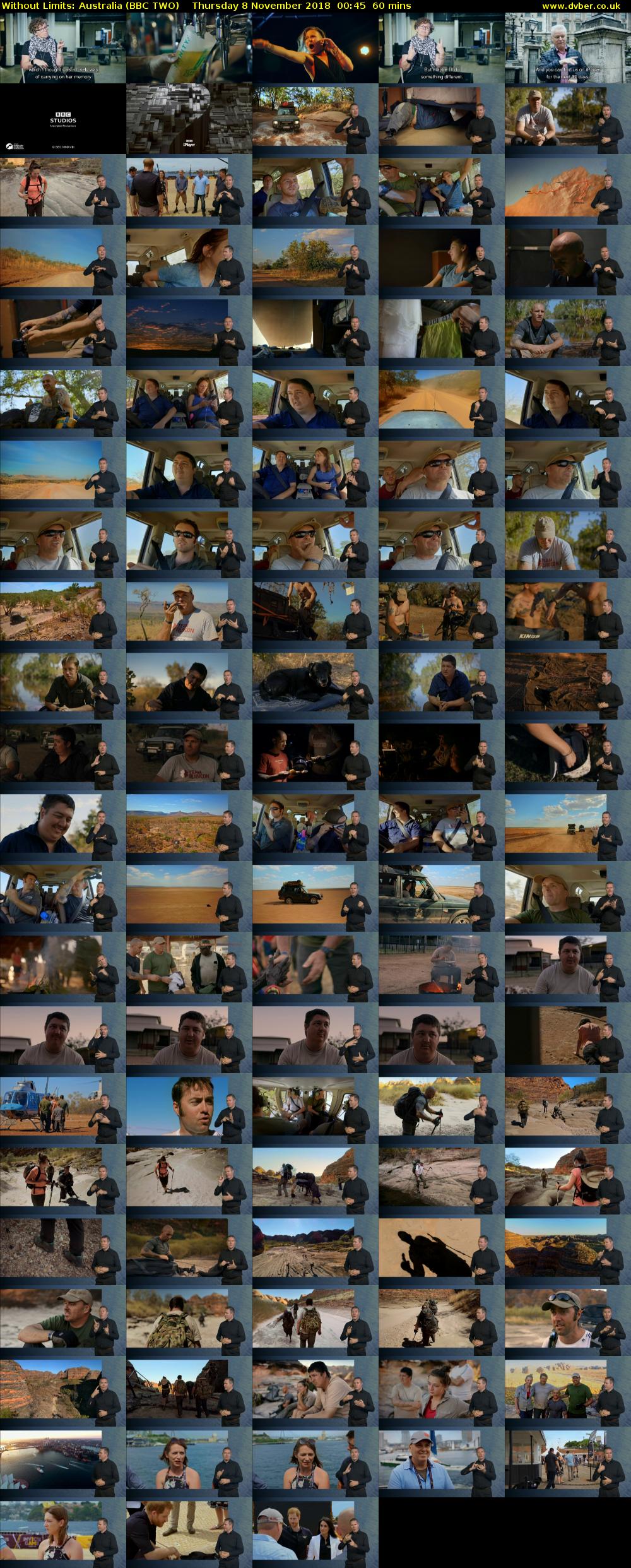 Without Limits: Australia (BBC TWO) Thursday 8 November 2018 00:45 - 01:45