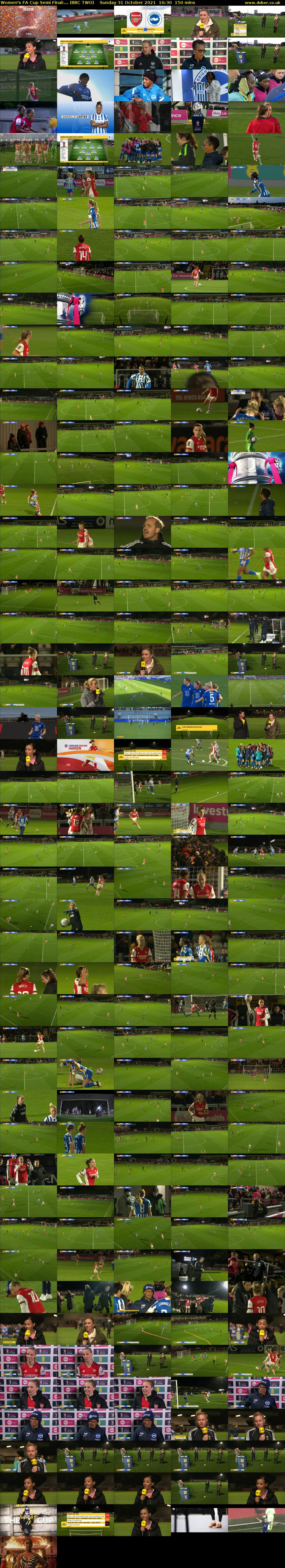 Women's FA Cup Semi Final:... (BBC TWO) Sunday 31 October 2021 16:30 - 19:00