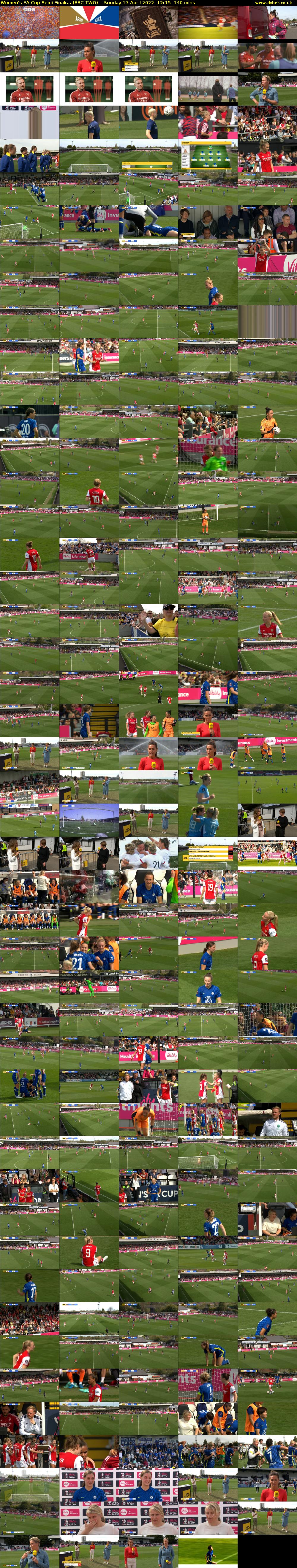 Women's FA Cup Semi Final:... (BBC TWO) Sunday 17 April 2022 12:15 - 14:35