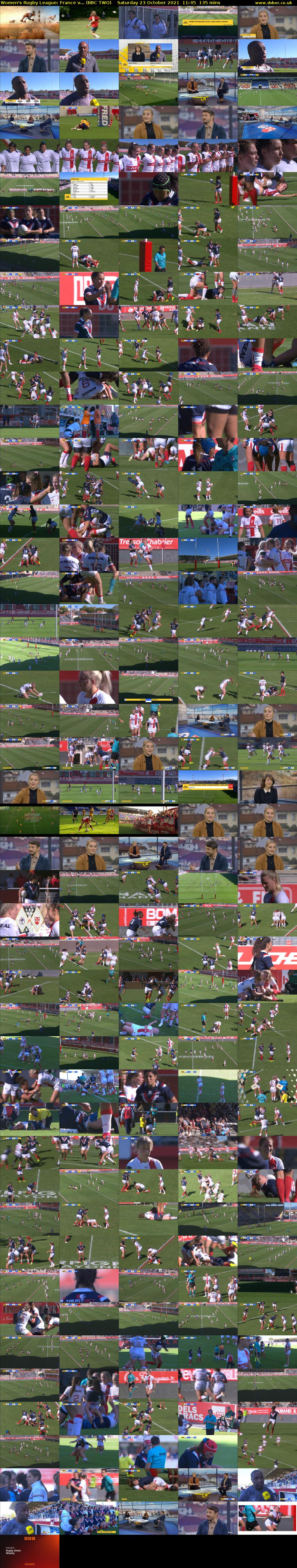 Women's Rugby League: France v... (BBC TWO) Saturday 23 October 2021 11:45 - 14:00