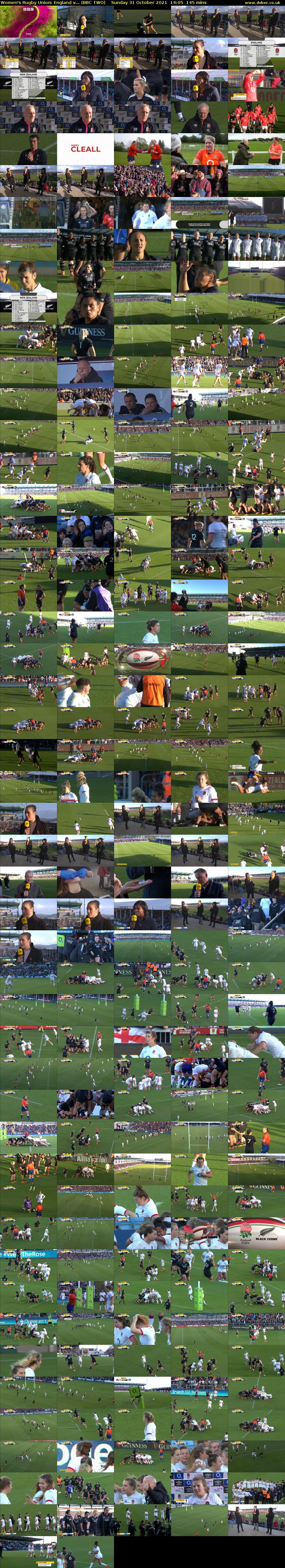 Women's Rugby Union: England v... (BBC TWO) Sunday 31 October 2021 14:05 - 16:30