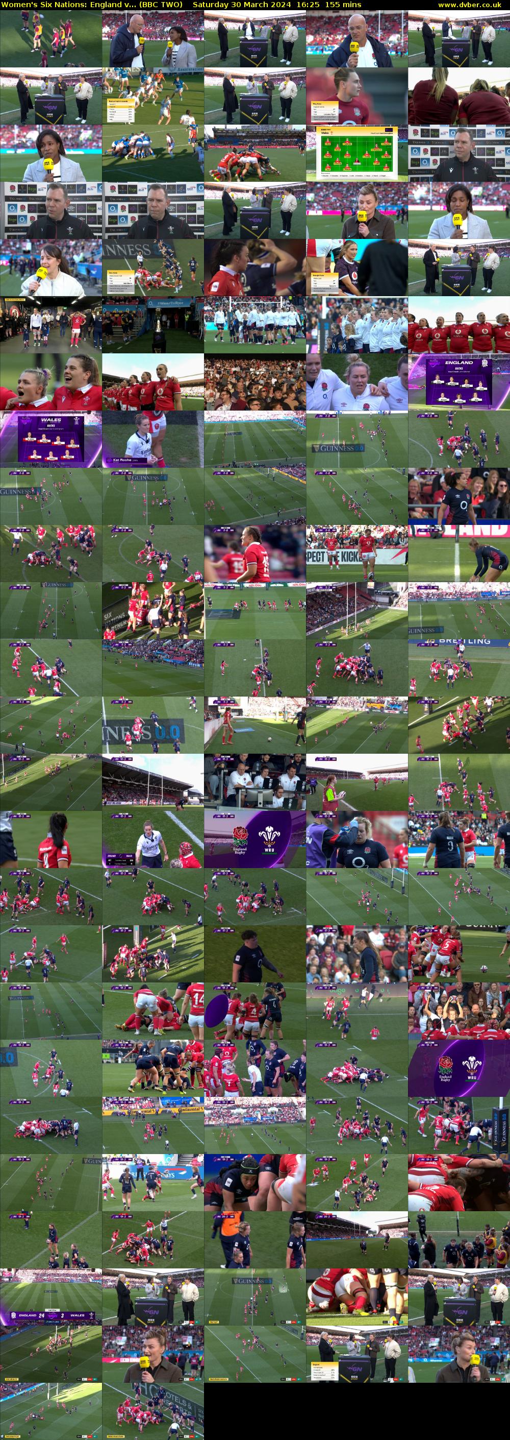 Women's Six Nations: England v... (BBC TWO) Saturday 30 March 2024 16:25 - 19:00