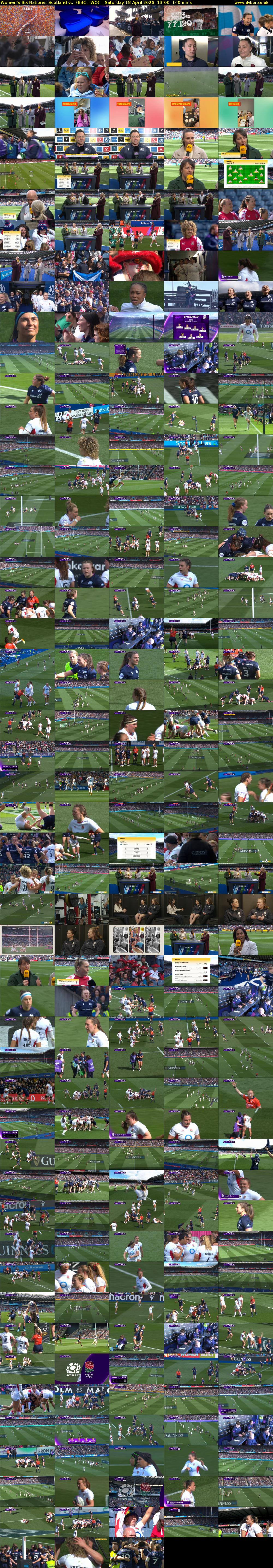 Women's Six Nations: Scotland v... (BBC TWO) Saturday 18 April 2026 13:00 - 15:20