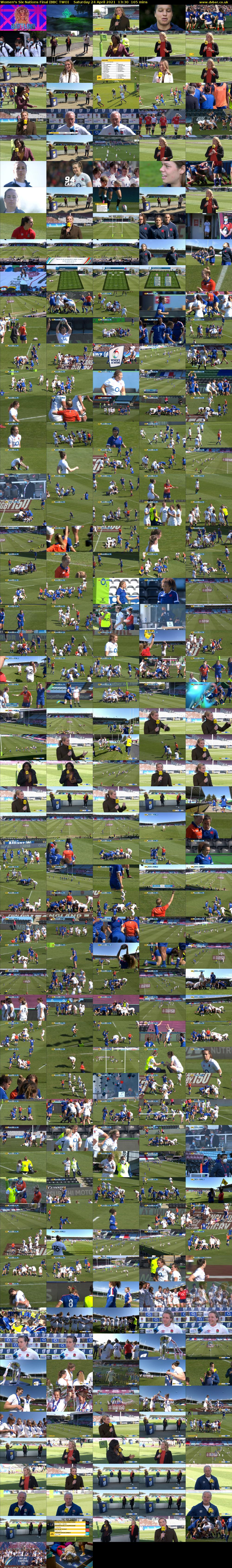 Women's Six Nations Final (BBC TWO) Saturday 24 April 2021 13:30 - 16:15