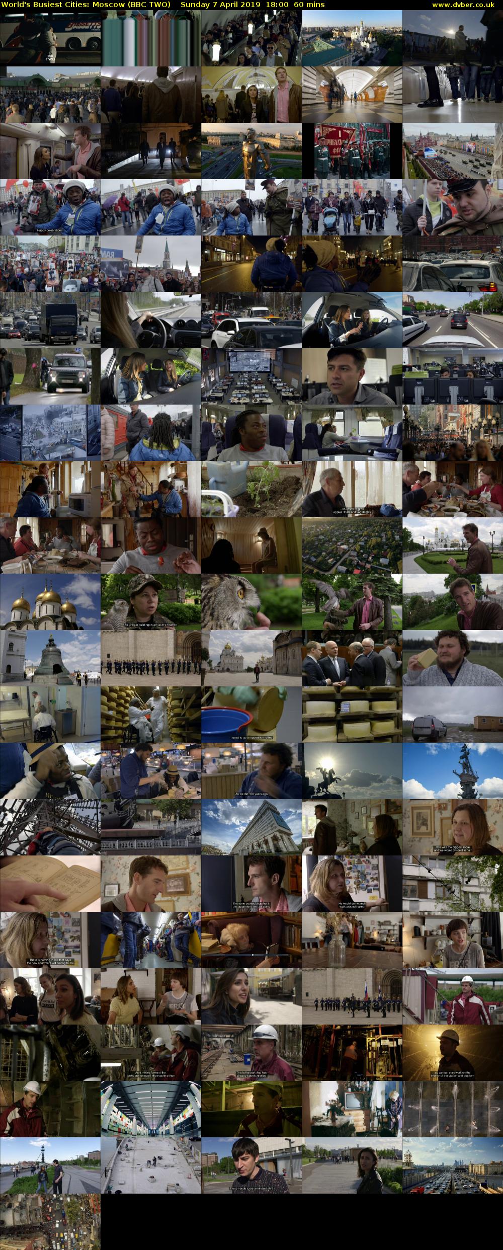 World's Busiest Cities: Moscow (BBC TWO) Sunday 7 April 2019 18:00 - 19:00