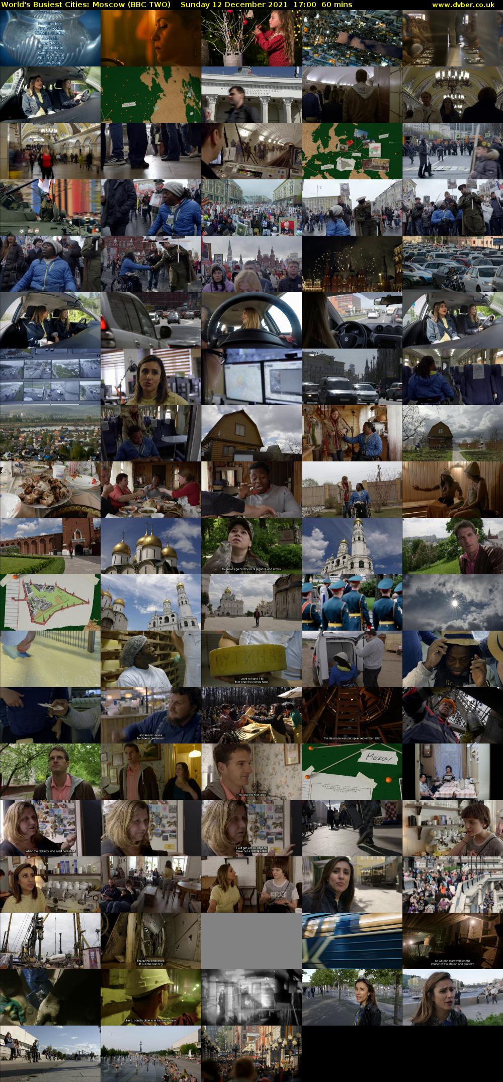 World's Busiest Cities: Moscow (BBC TWO) Sunday 12 December 2021 17:00 - 18:00