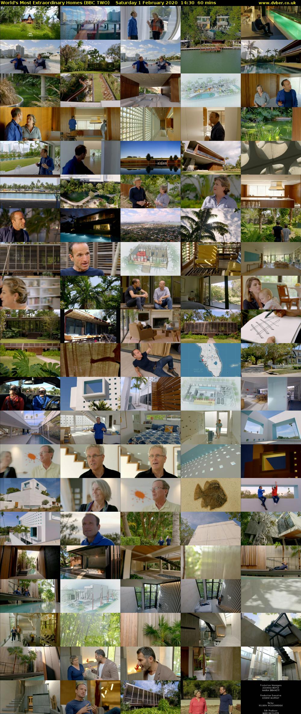 World's Most Extraordinary Homes (BBC TWO) Saturday 1 February 2020 14:30 - 15:30