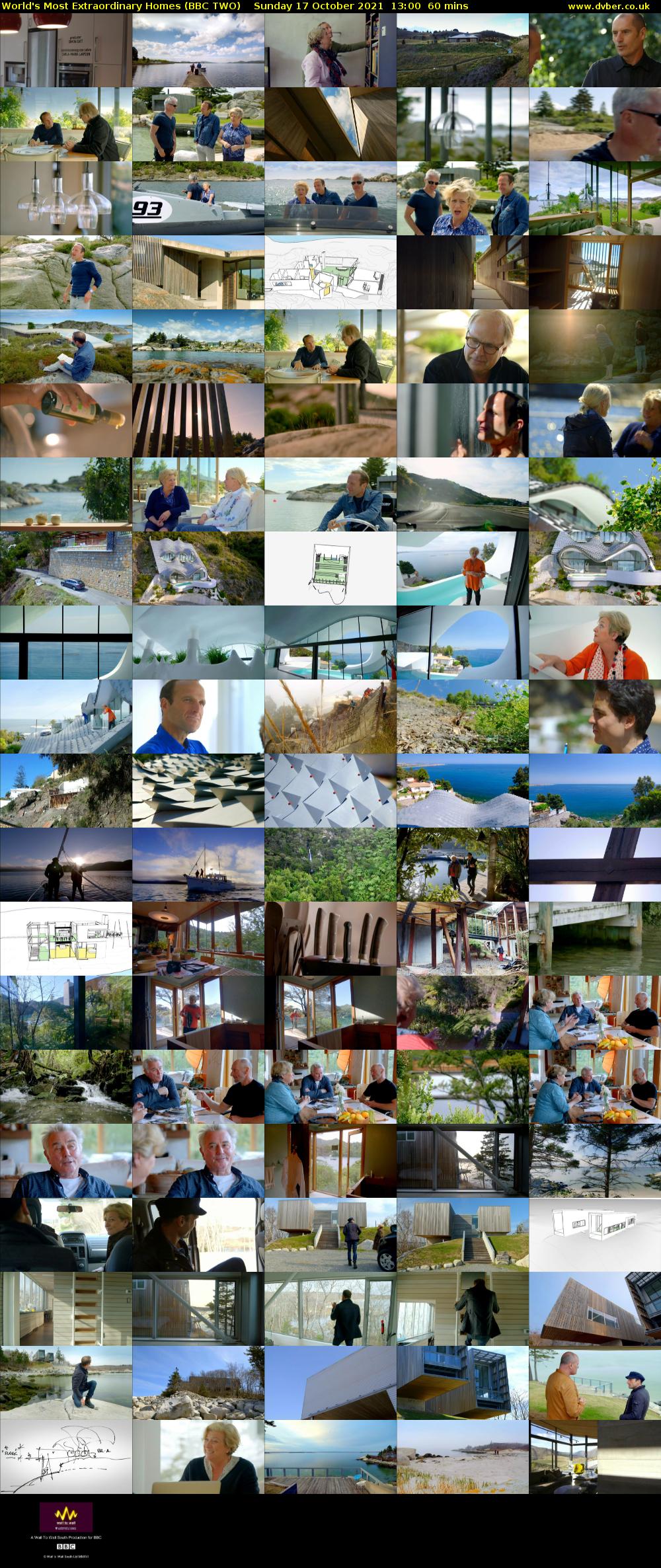 World's Most Extraordinary Homes (BBC TWO) Sunday 17 October 2021 13:00 - 14:00