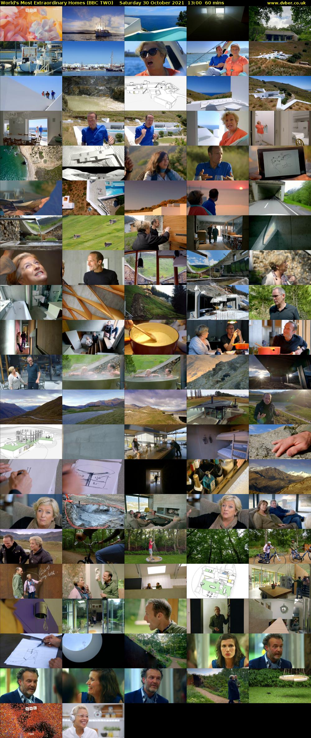 World's Most Extraordinary Homes (BBC TWO) Saturday 30 October 2021 13:00 - 14:00