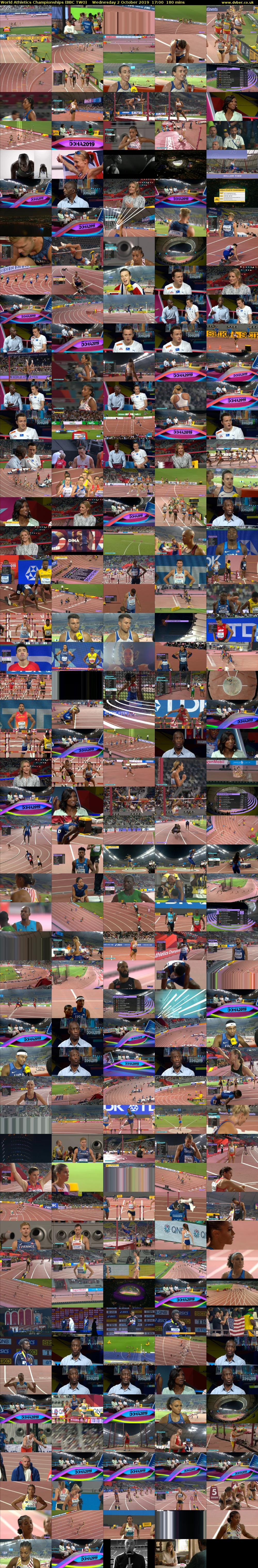 World Athletics Championships (BBC TWO) Wednesday 2 October 2019 17:00 - 20:00