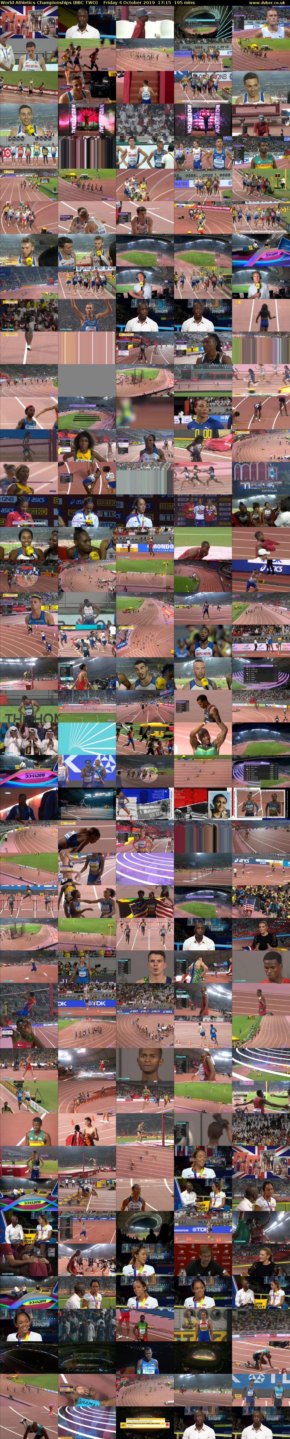World Athletics Championships (BBC TWO) Friday 4 October 2019 17:15 - 20:30