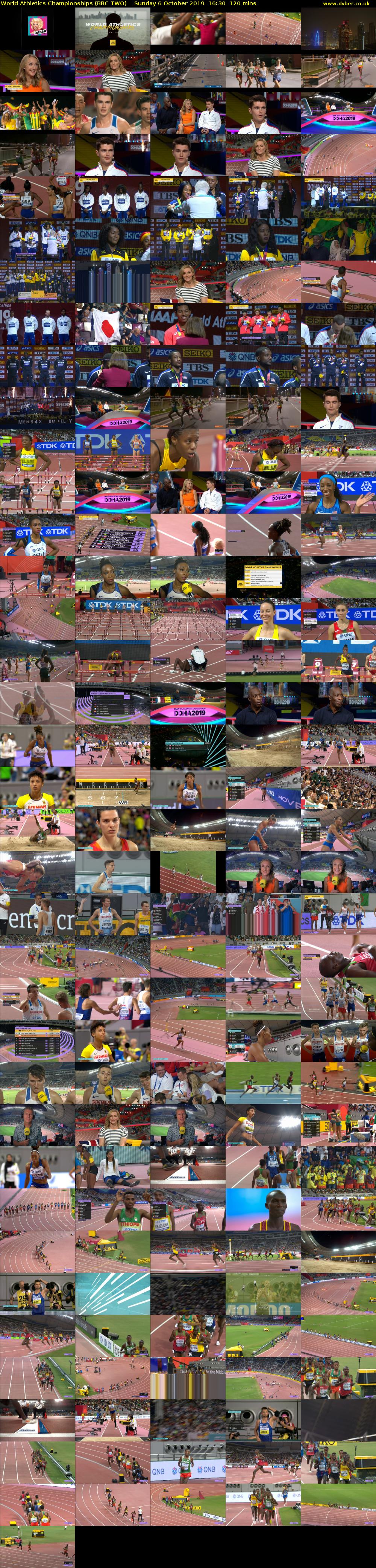 World Athletics Championships (BBC TWO) Sunday 6 October 2019 16:30 - 18:30