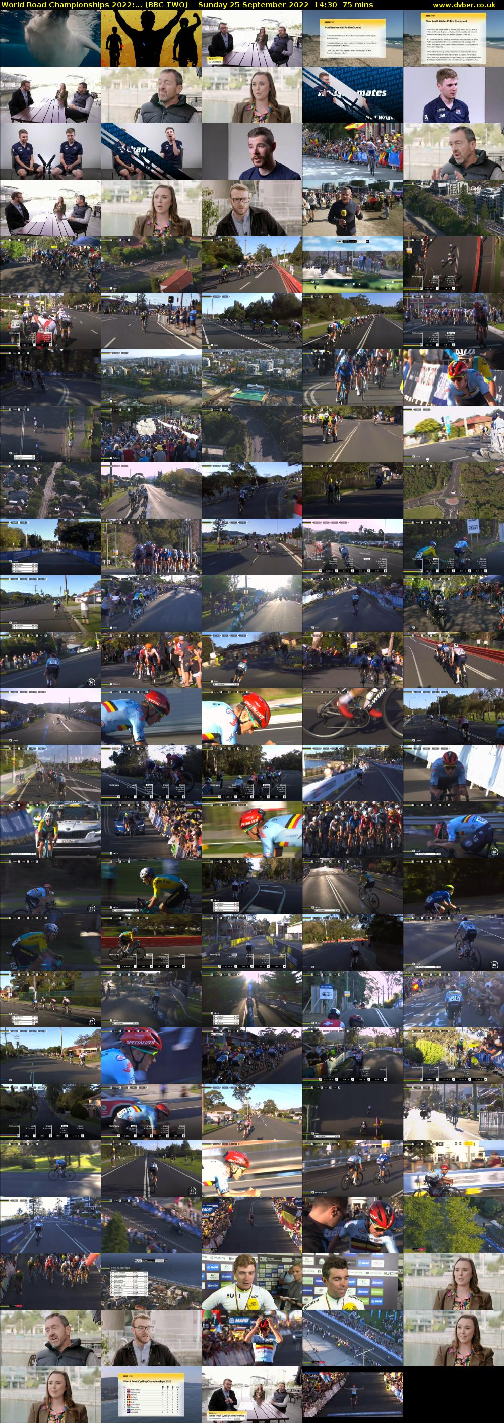 World Road Championships 2022:... (BBC TWO) Sunday 25 September 2022 14:30 - 15:45