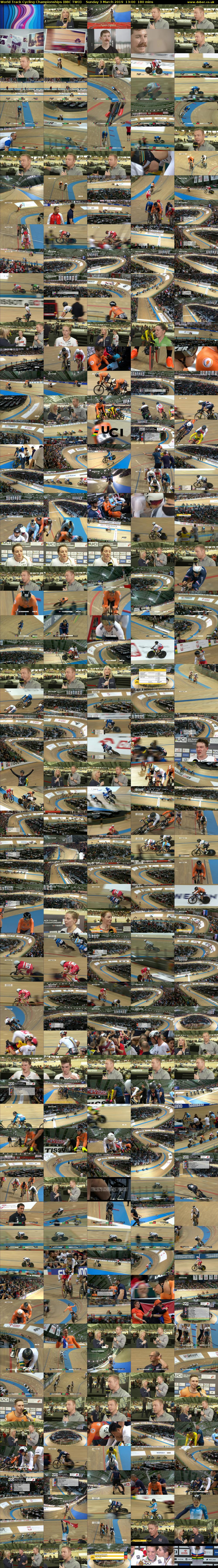 World Track Cycling Championships (BBC TWO) Sunday 3 March 2019 13:00 - 16:00