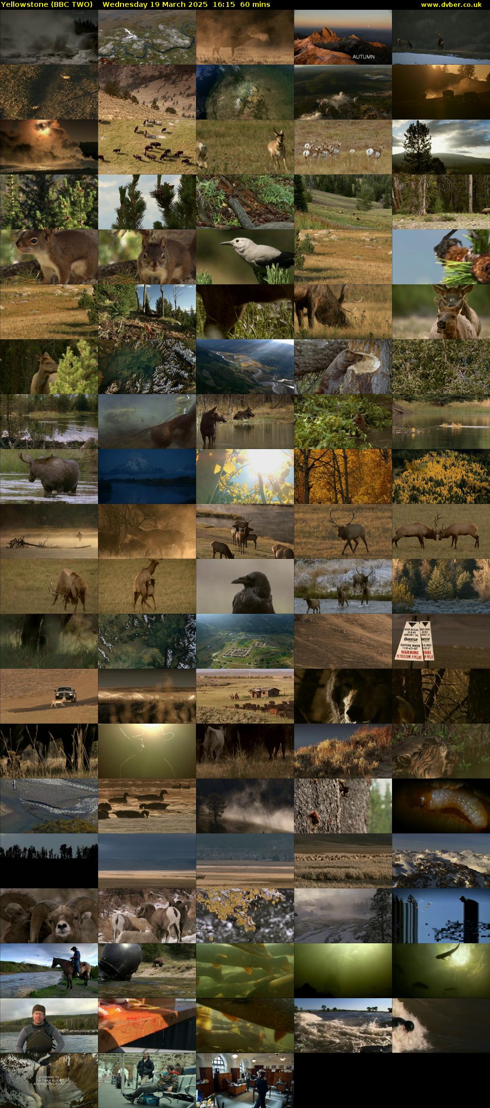 Yellowstone (BBC TWO) Wednesday 19 March 2025 16:15 - 17:15