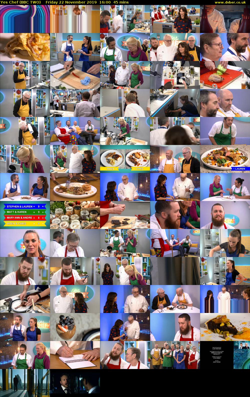 Yes Chef (BBC TWO) Friday 22 November 2019 16:00 - 16:45