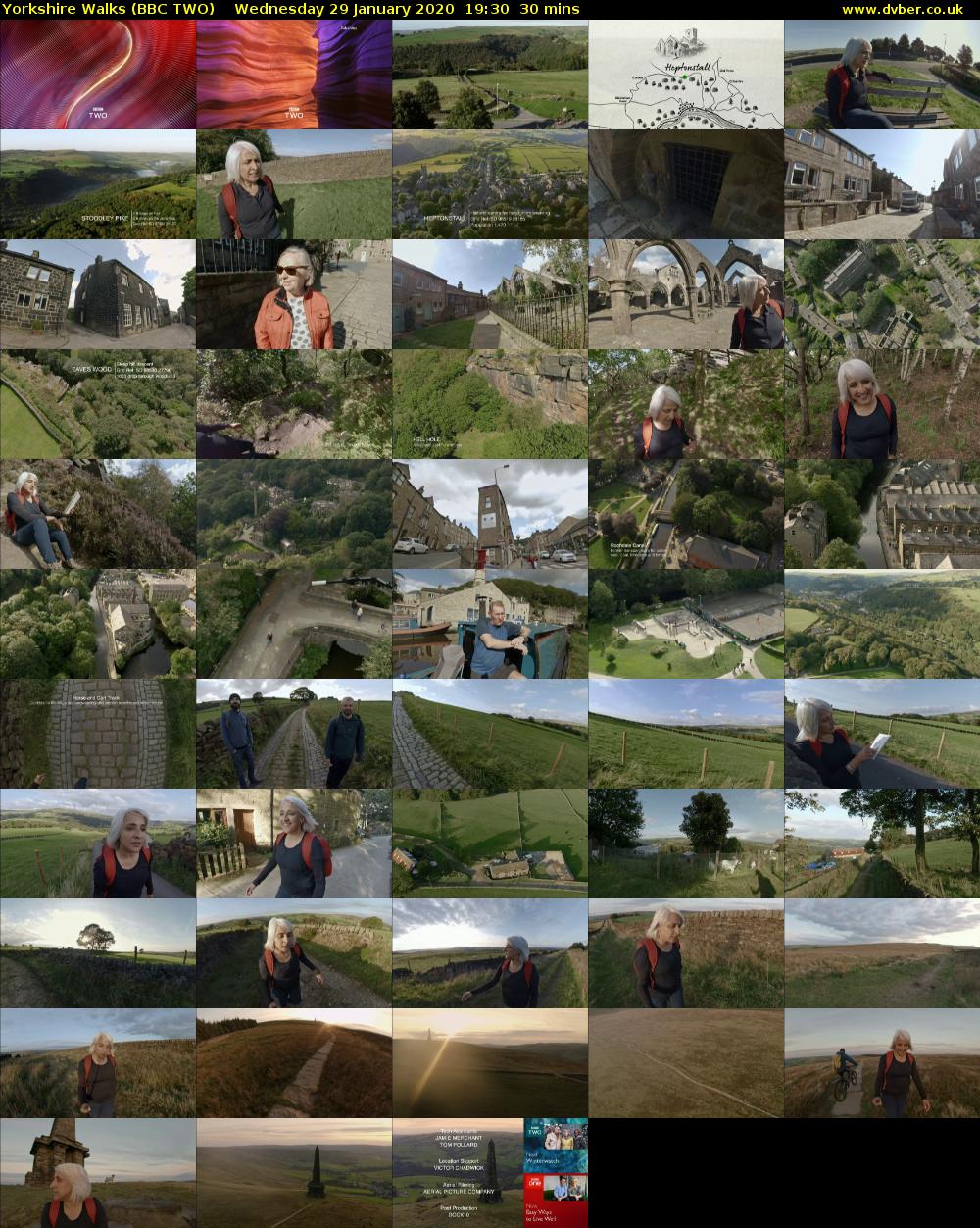 Yorkshire Walks (BBC TWO) Wednesday 29 January 2020 19:30 - 20:00