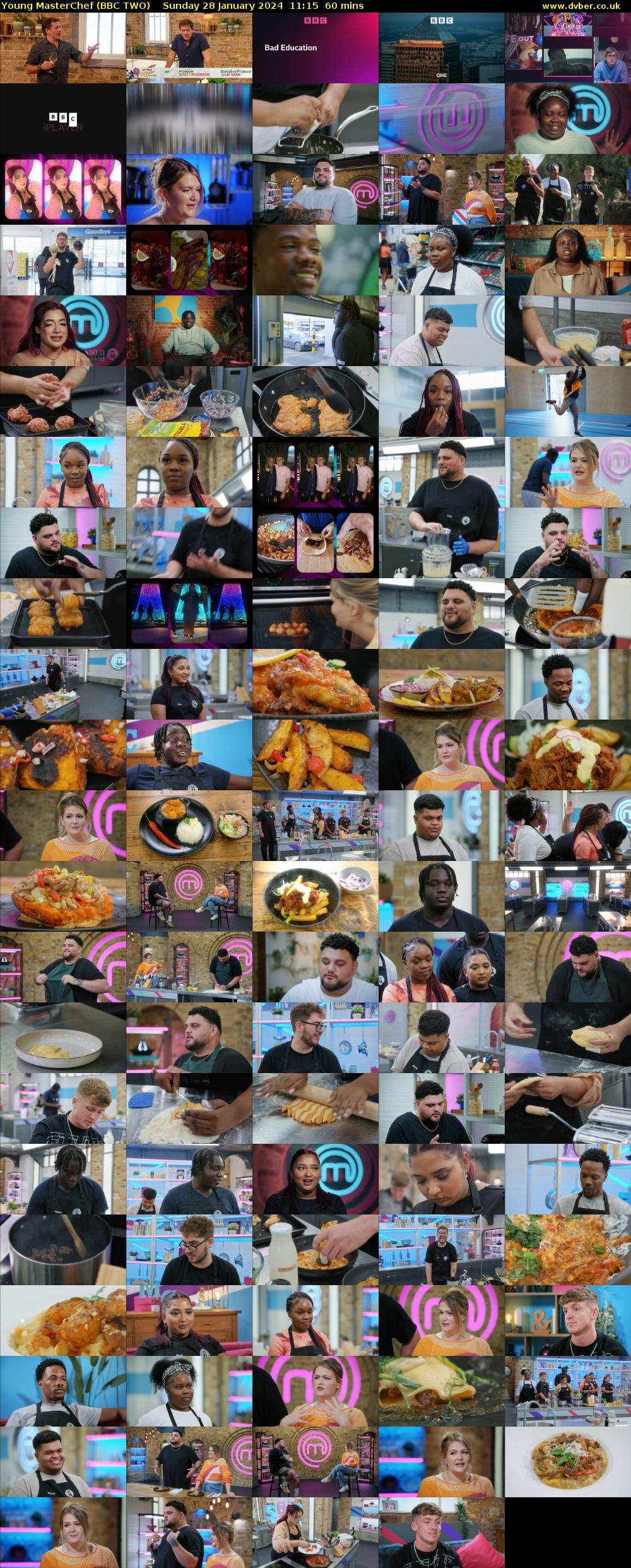 Young MasterChef (BBC TWO) Sunday 28 January 2024 11:15 - 12:15