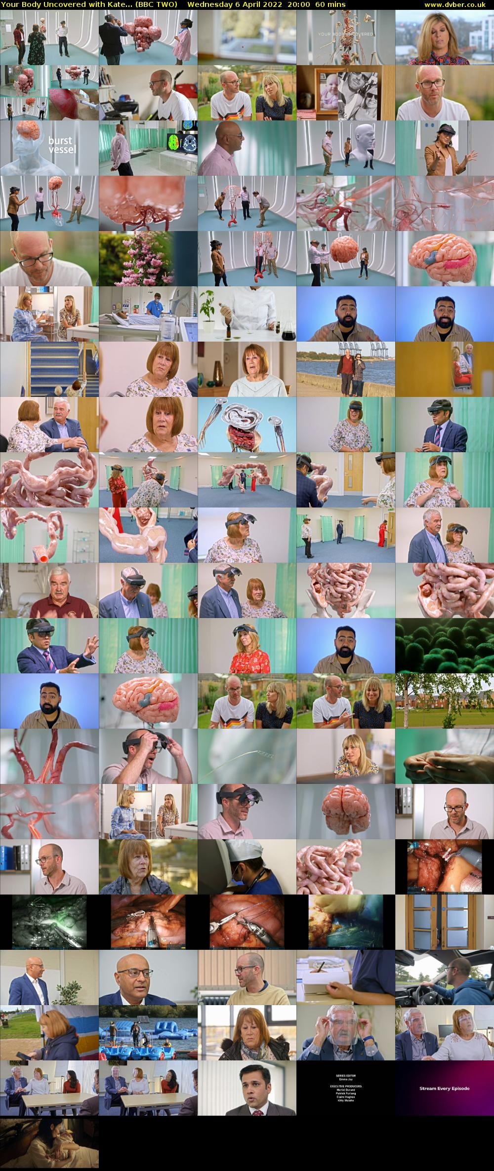 Your Body Uncovered with Kate... (BBC TWO) Wednesday 6 April 2022 20:00 - 21:00