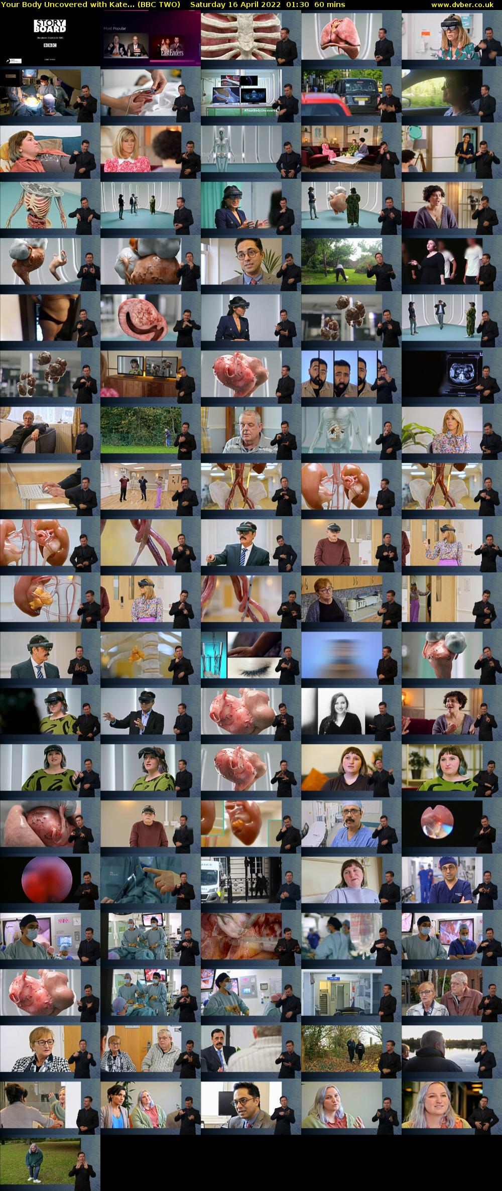 Your Body Uncovered with Kate... (BBC TWO) Saturday 16 April 2022 01:30 - 02:30