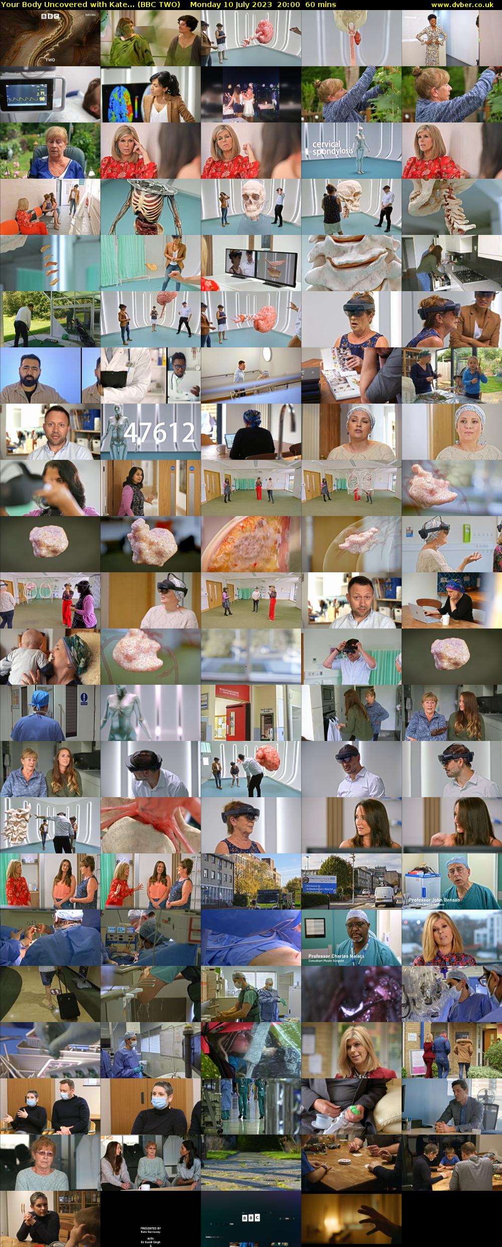 Your Body Uncovered with Kate... (BBC TWO) Monday 10 July 2023 20:00 - 21:00