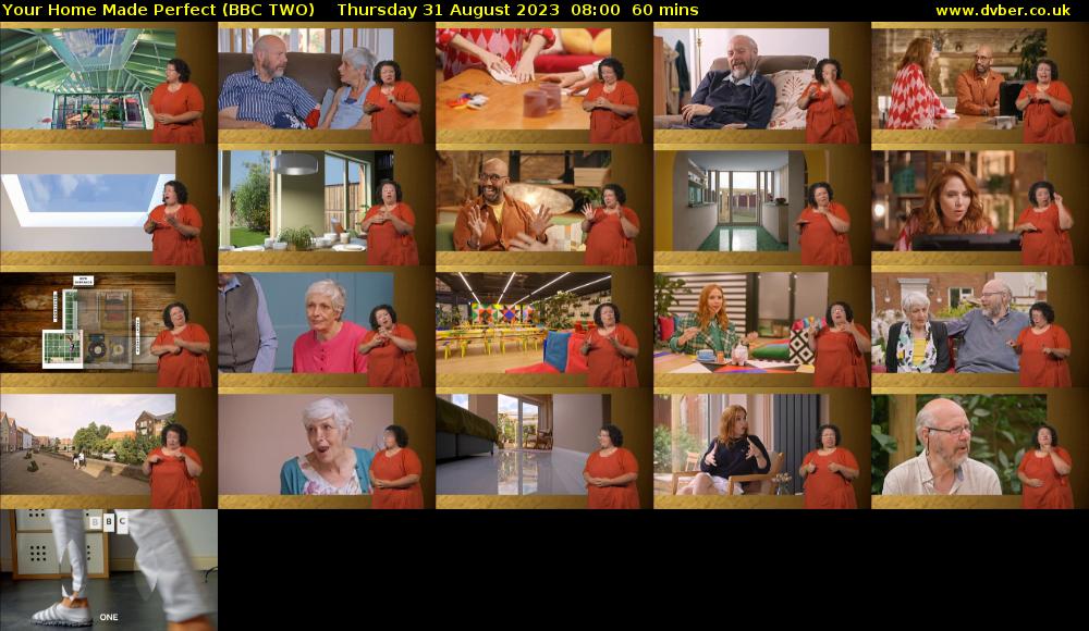 Your Home Made Perfect (BBC TWO) Thursday 31 August 2023 08:00 - 09:00