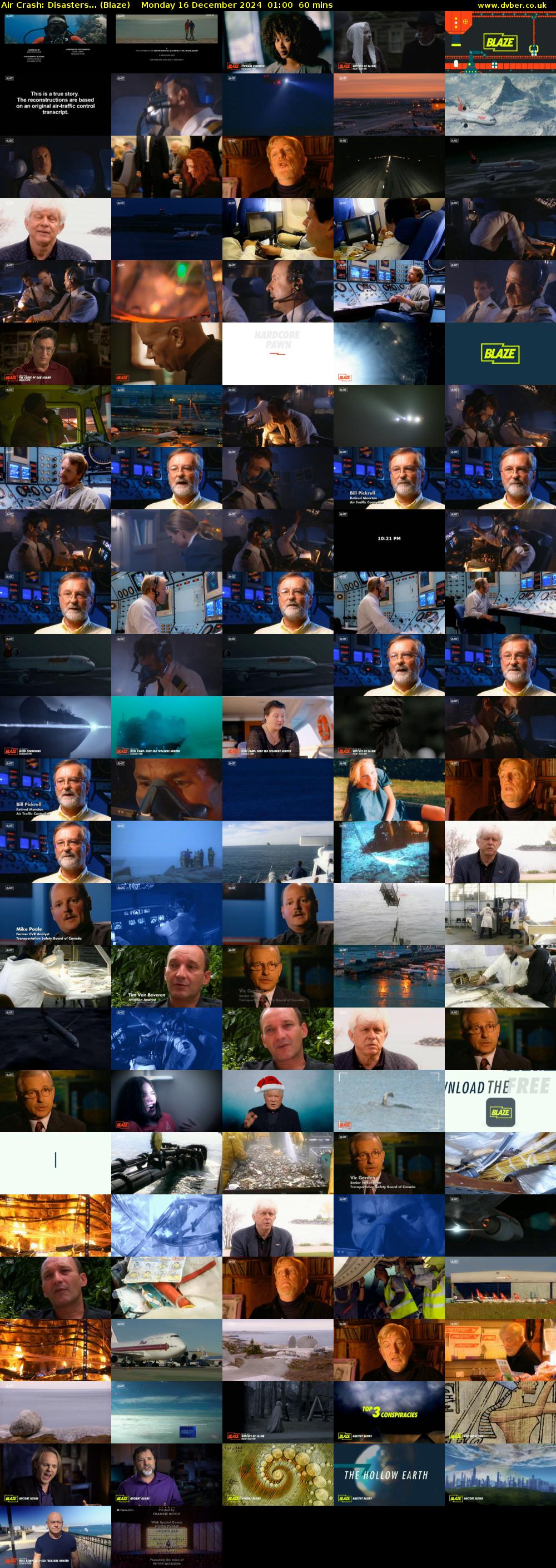 Air Crash: Disasters... (Blaze) Monday 16 December 2024 01:00 - 02:00