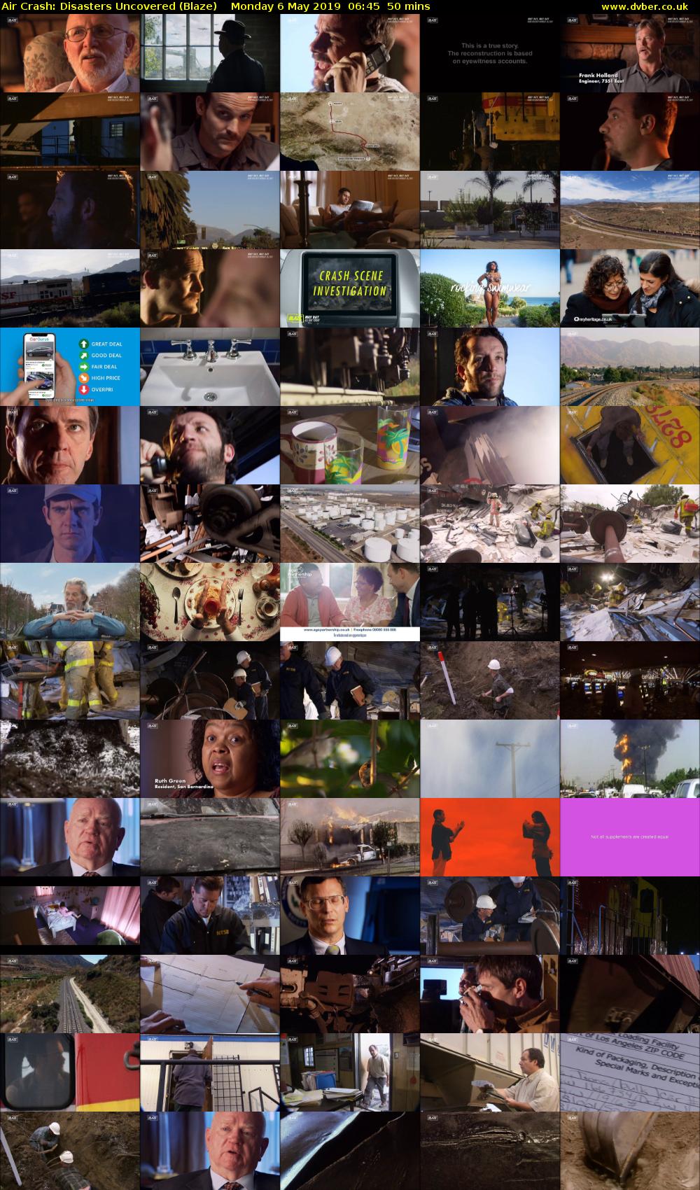 Air Crash: Disasters Uncovered (Blaze) Monday 6 May 2019 06:45 - 07:35