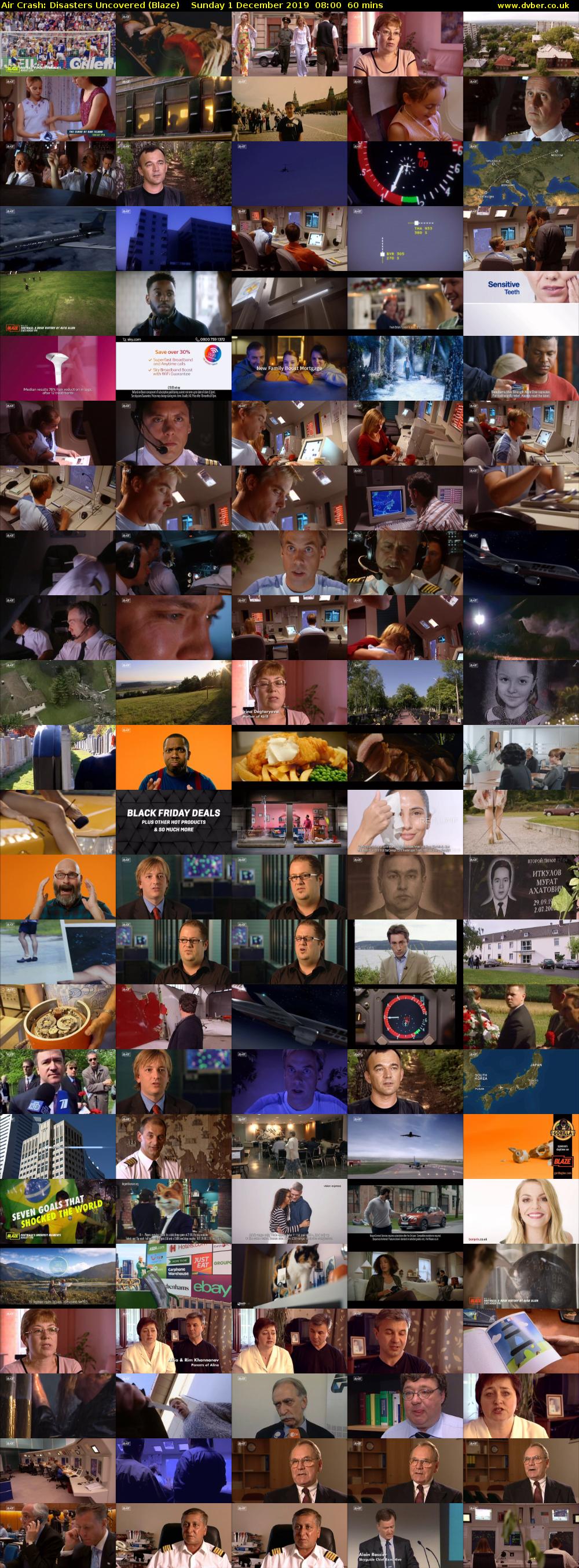Air Crash: Disasters Uncovered (Blaze) Sunday 1 December 2019 08:00 - 09:00