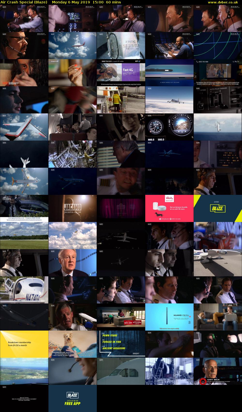 Air Crash Special (Blaze) Monday 6 May 2019 15:00 - 16:00