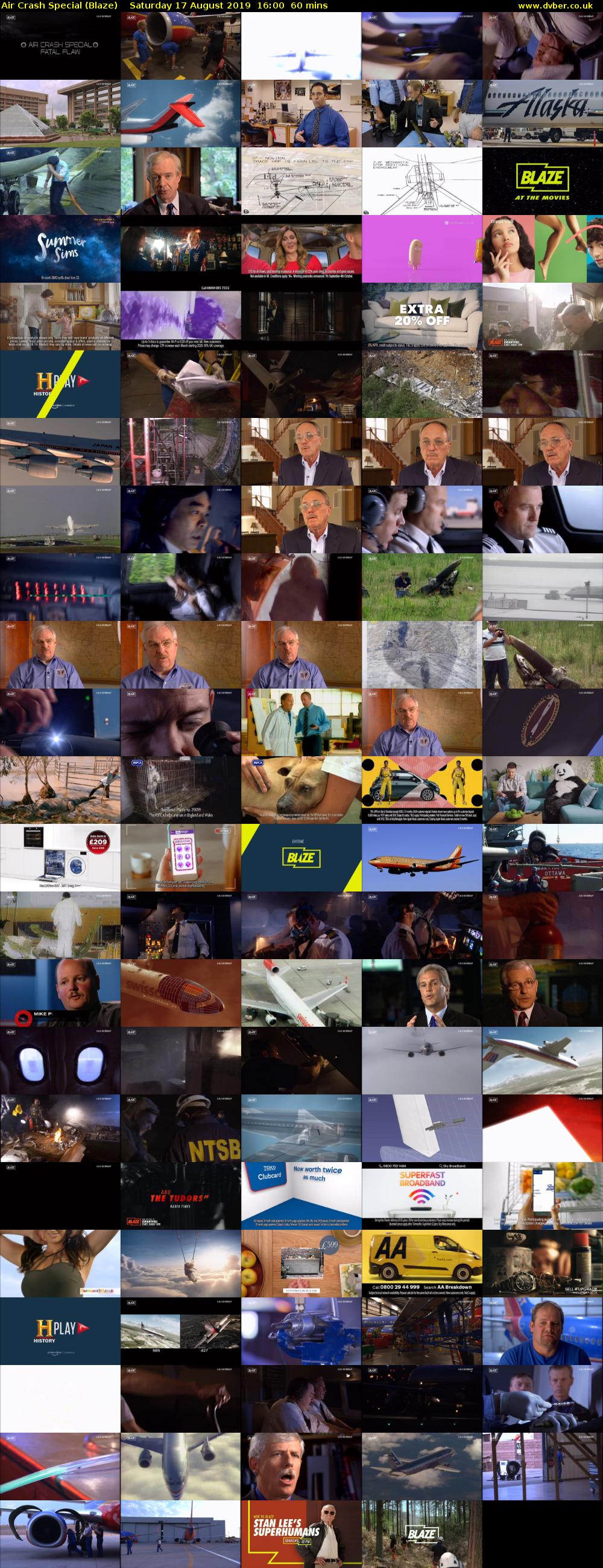 Air Crash Special (Blaze) Saturday 17 August 2019 16:00 - 17:00