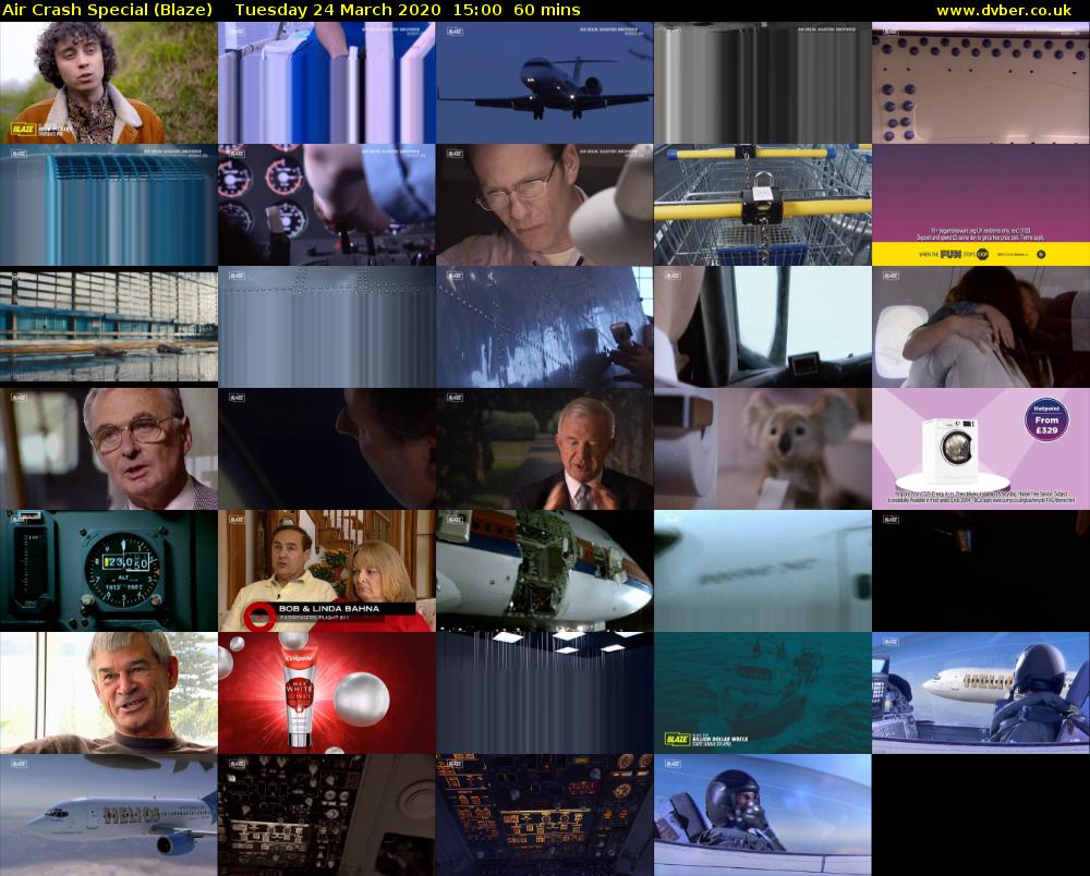 Air Crash Special (Blaze) Tuesday 24 March 2020 15:00 - 16:00