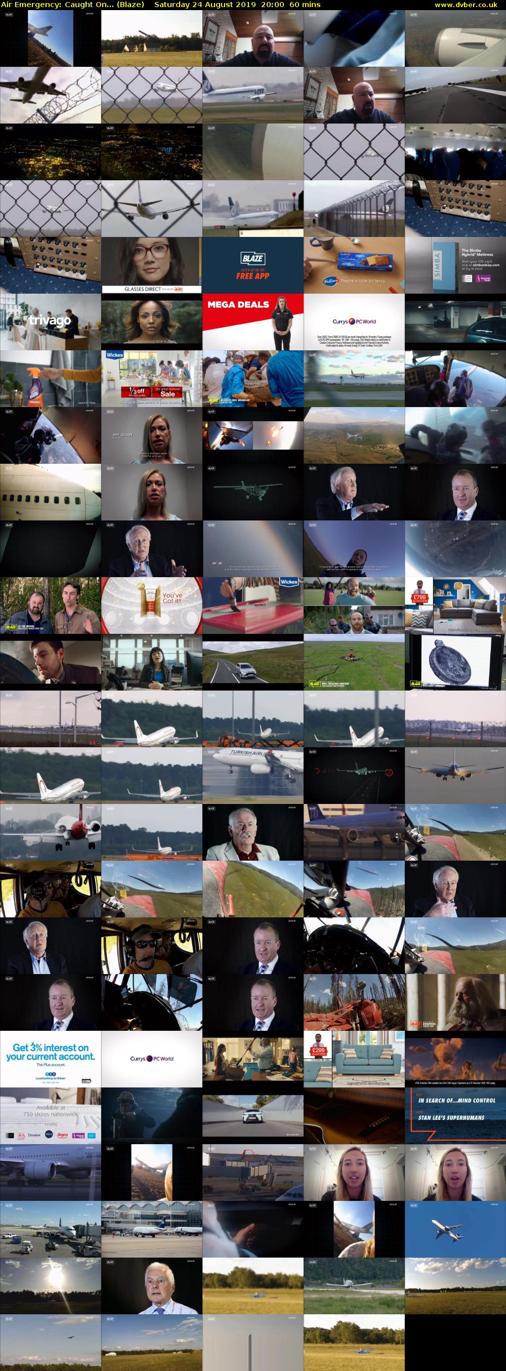 Air Emergency: Caught On... (Blaze) Saturday 24 August 2019 20:00 - 21:00