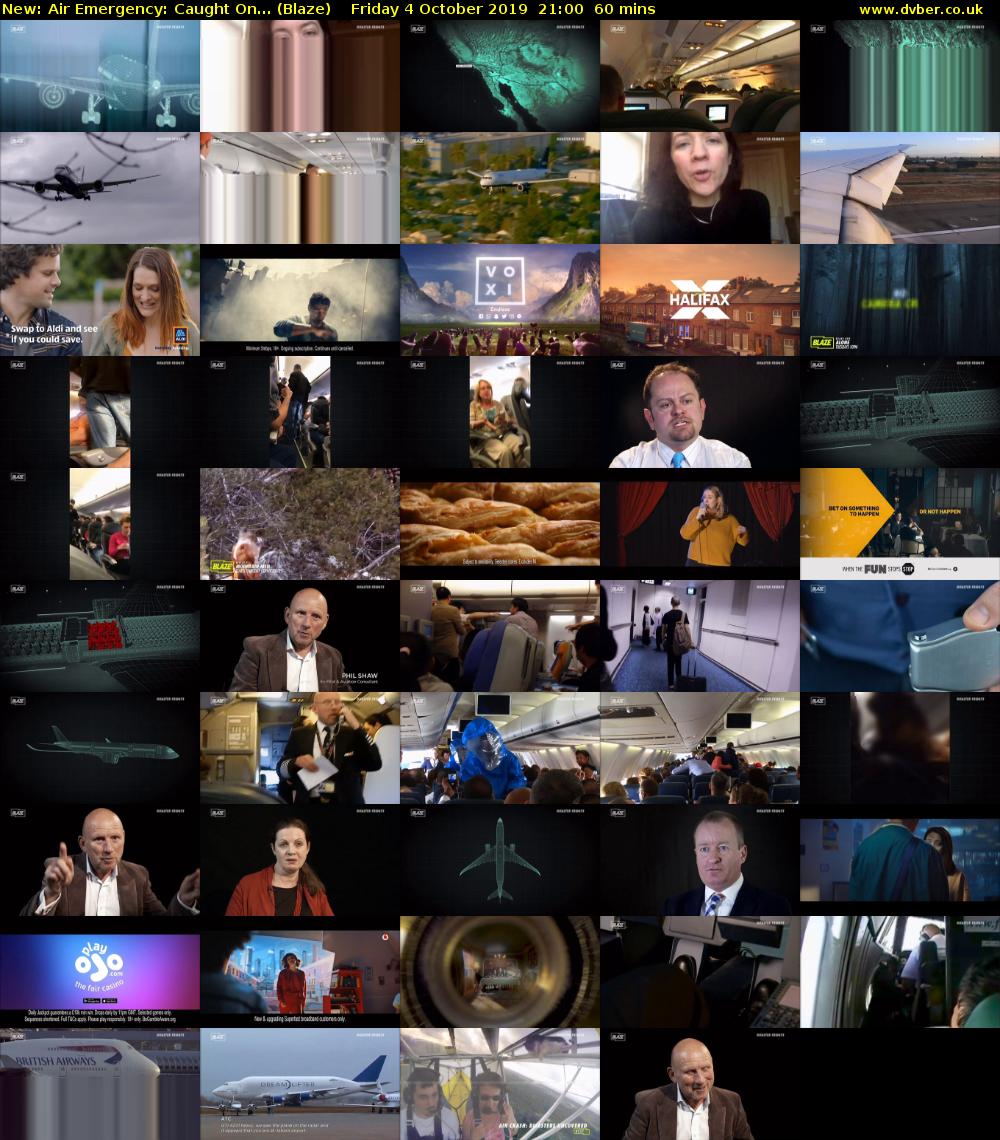 Air Emergency: Caught On... (Blaze) Friday 4 October 2019 21:00 - 22:00