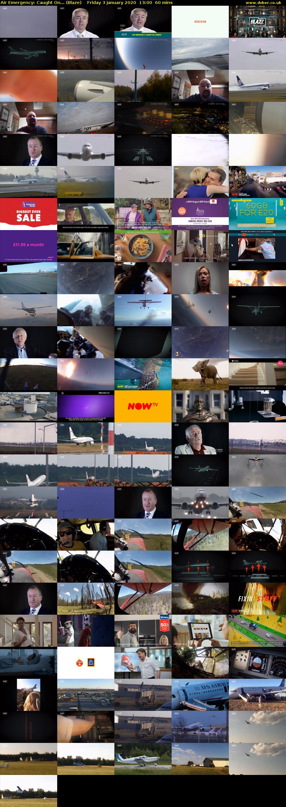 Air Emergency: Caught On... (Blaze) Friday 3 January 2020 13:00 - 14:00