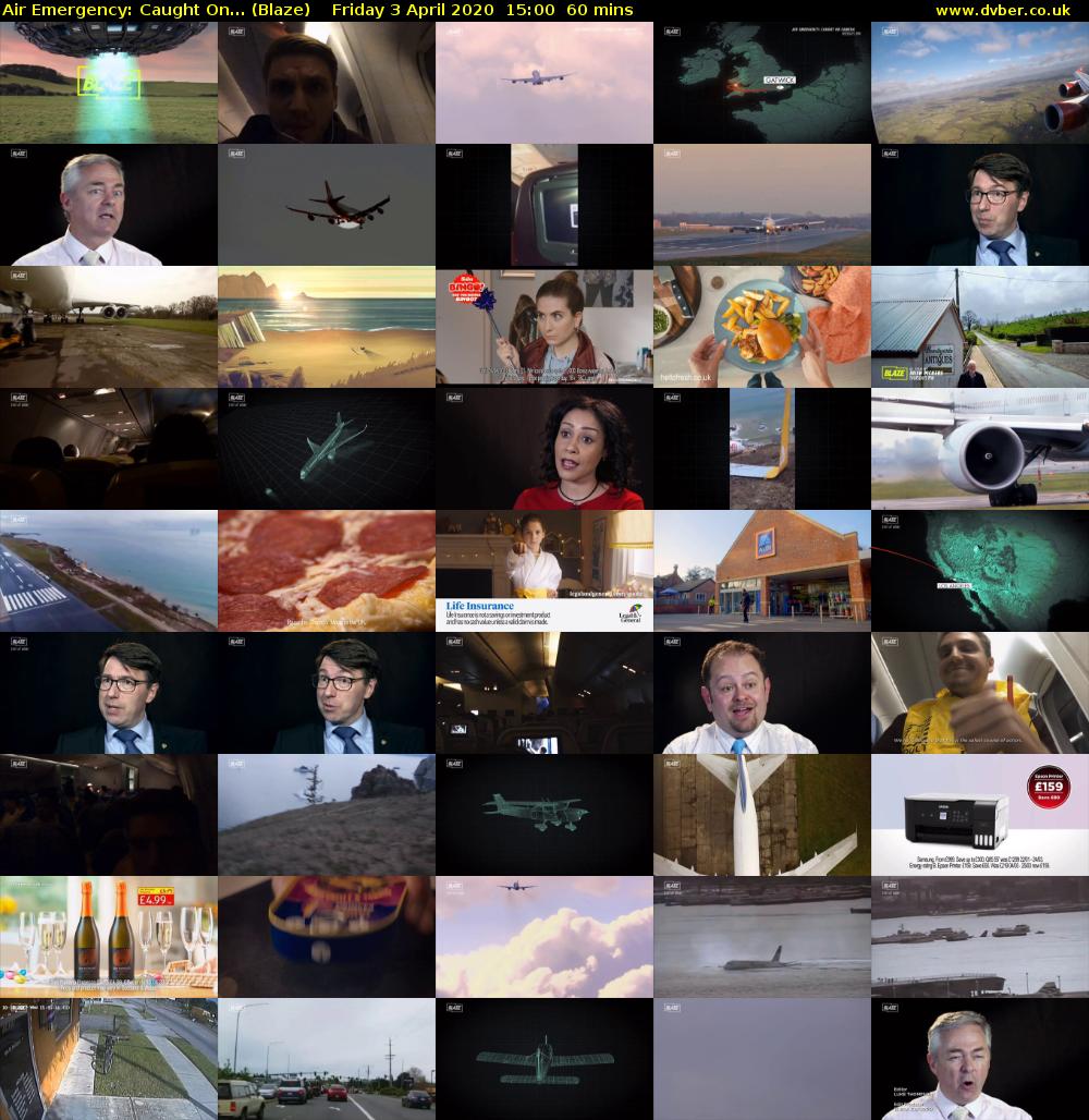 Air Emergency: Caught On... (Blaze) Friday 3 April 2020 15:00 - 16:00