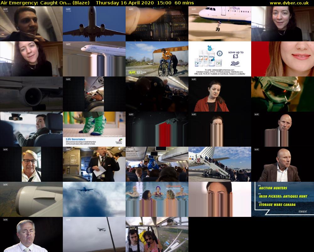 Air Emergency: Caught On... (Blaze) Thursday 16 April 2020 15:00 - 16:00