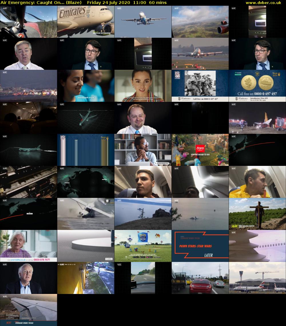 Air Emergency: Caught On... (Blaze) Friday 24 July 2020 11:00 - 12:00
