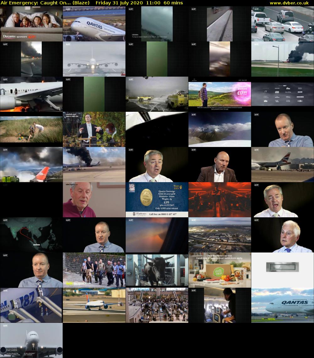 Air Emergency: Caught On... (Blaze) Friday 31 July 2020 11:00 - 12:00