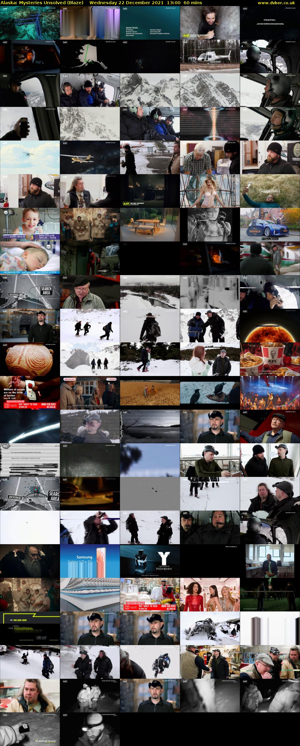 Alaska: Mysteries Unsolved (Blaze) Wednesday 22 December 2021 13:00 - 14:00