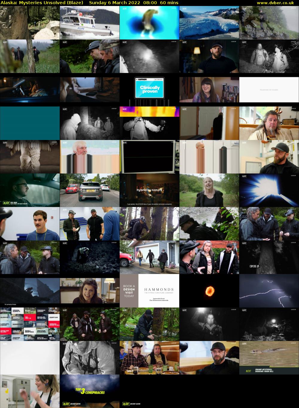 Alaska: Mysteries Unsolved (Blaze) Sunday 6 March 2022 08:00 - 09:00