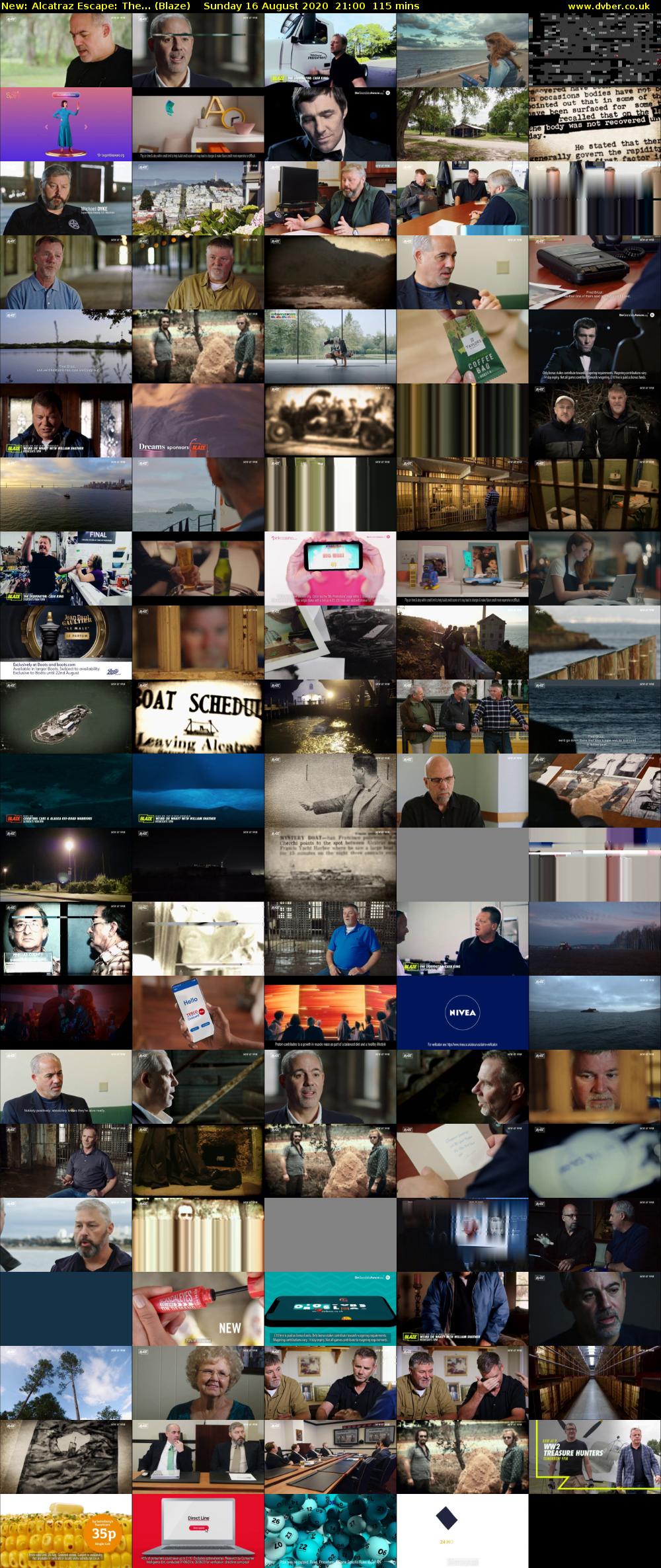 Alcatraz Escape: The... (Blaze) Sunday 16 August 2020 21:00 - 22:55