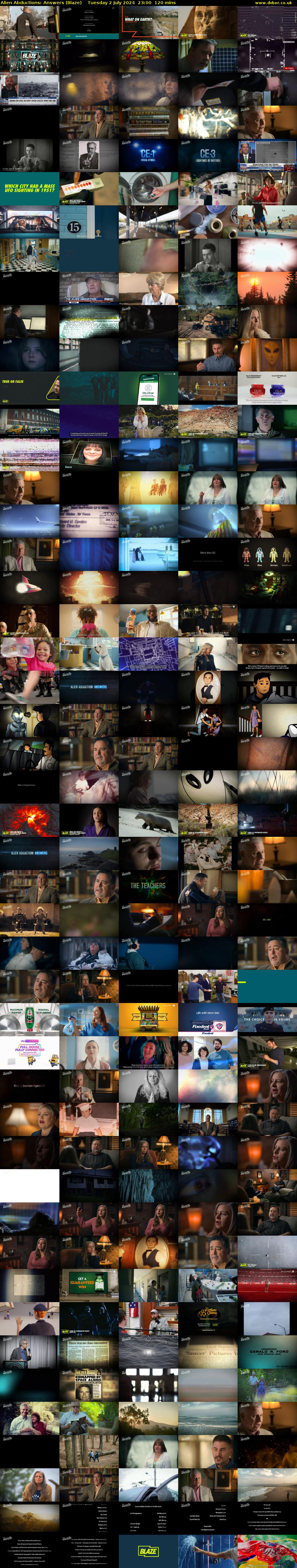 Alien Abductions: Answers (Blaze) Tuesday 2 July 2024 23:00 - 01:00