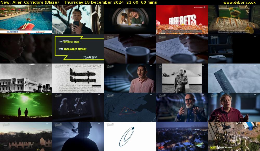 Alien Corridors (Blaze) Thursday 19 December 2024 21:00 - 22:00