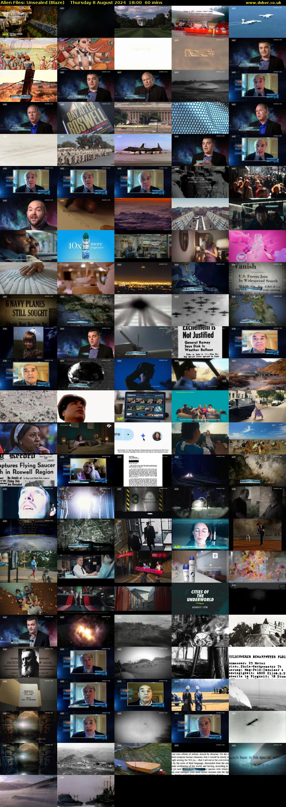 Alien Files: Unsealed (Blaze) Thursday 8 August 2024 18:00 - 19:00
