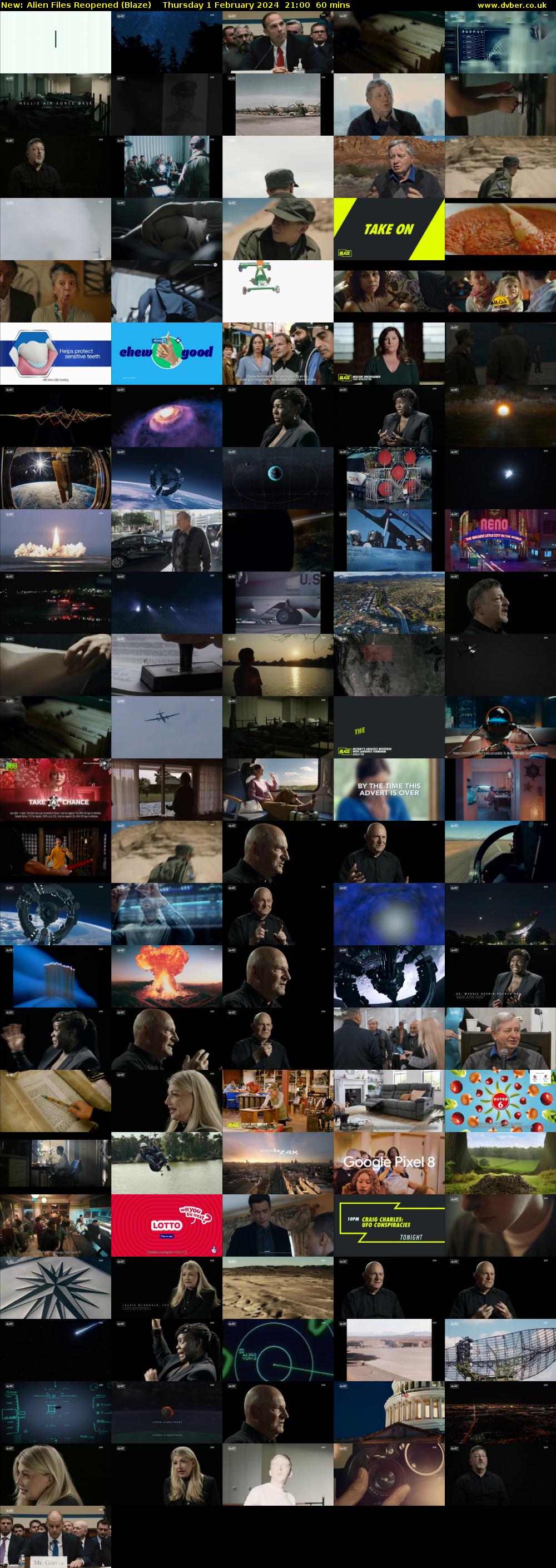 Alien Files Reopened (Blaze) Thursday 1 February 2024 21:00 - 22:00