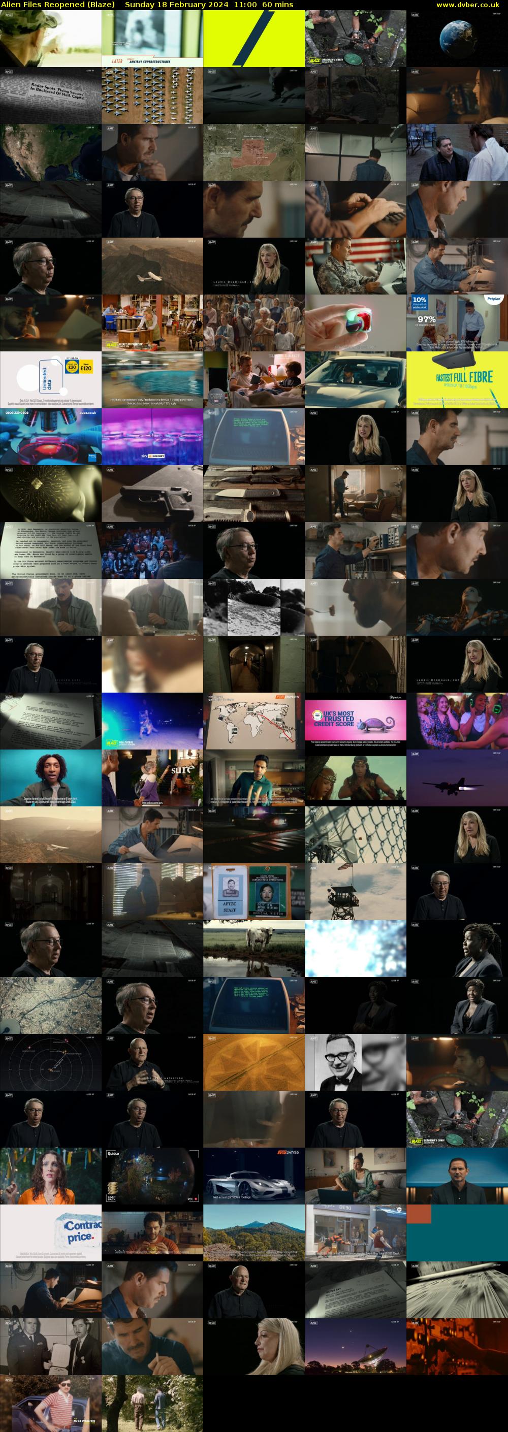 Alien Files Reopened (Blaze) Sunday 18 February 2024 11:00 - 12:00