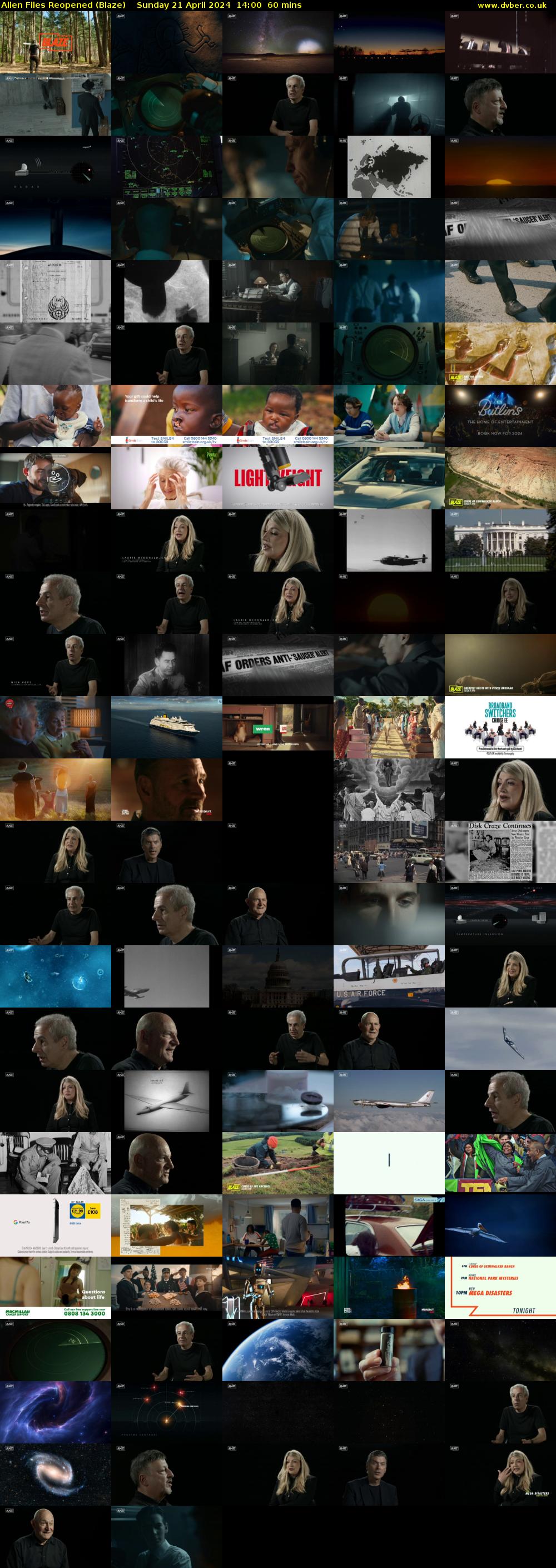 Alien Files Reopened (Blaze) Sunday 21 April 2024 14:00 - 15:00