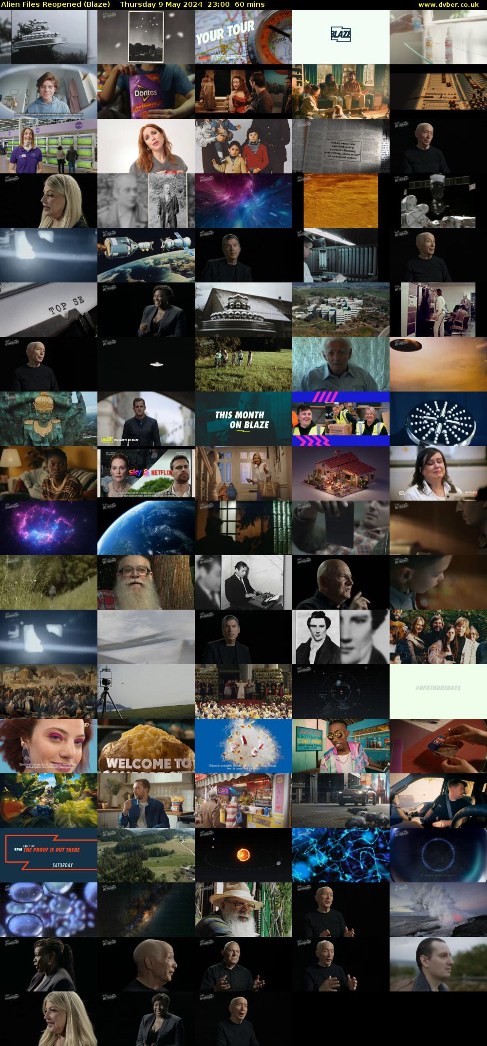 Alien Files Reopened (Blaze) Thursday 9 May 2024 23:00 - 00:00
